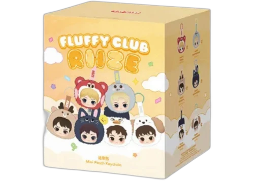 Pop Mart RIIZE Fluffy Club Series Mini Pouch Keychain SIngle Blind Box