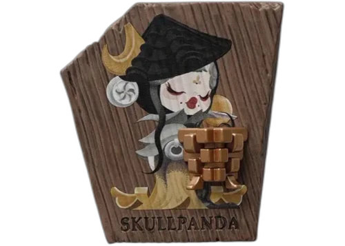 Pop Mart SKULLPANDA WHERE TIME DWELLS Series Beneath Flying Eaves Fridge Magnet