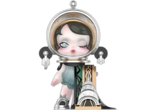 Pop Mart SKULLPANDA WHERE TIME DWELLS Series Jazz Age Sheen Figure