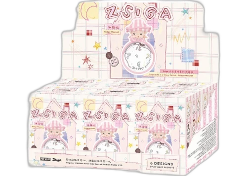 Pop Mart Zsiga Life is a Show Series Fridge Magnet Sealed Case (6 Blind Boxes)