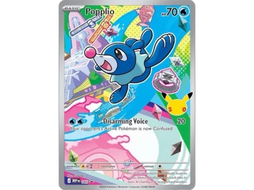 Popplio 2026 Pokémon Mega Evolution First Partners Collection Promo 45 Ungraded