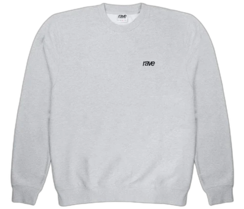 Rave Skateboards Core Logo Crewneck Sport Grey