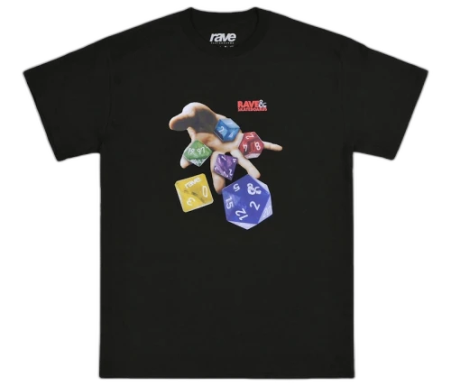 Rave Skateboards R&S T-shirt Black