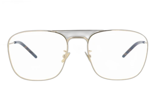 Saint Laurent Aviator Frame Metal Optical Frames SL309OPT-30010668-006 Gold Gold Transparent