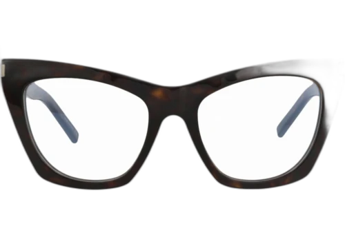 Saint Laurent Cat Eye Frame Acetate Optical Frames SL214KATEO-30009938-002 Havana Havana Transparent