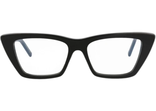 Saint Laurent Cat Eye Frame Acetate Optical Frames SL291-30007102-001 Black Black Transparent