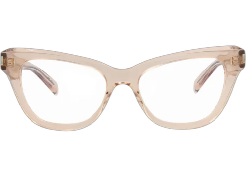 Saint Laurent Cat Eye Frame Acetate Optical Frames SL472-30011698-004 NUDE NUDE TRANSPARENT