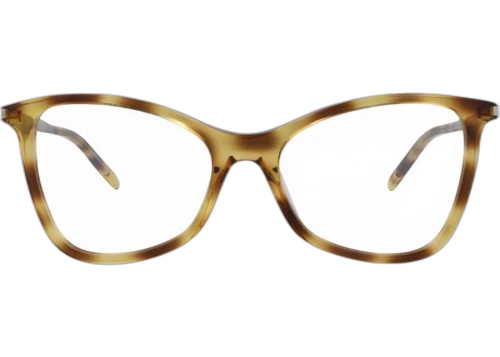 Saint Laurent Cat Eye Frame Acetate Optical Frames SL478JERRY-30011694-003 Havana Havana Transparent