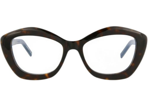 Saint Laurent Cat Eye Frame Acetate Optical Frames SL68OPT-30013078-002 Havana Havana Transparent