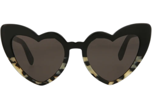 Saint Laurent Cat Eye Frame Acetate Sunglasses SL181LOULO-30001643-012 Havana Black
