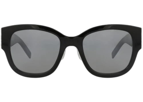 Saint Laurent Cat Eye Frame Acetate Sunglasses SLM95K-30011927-002 Black Black Silver