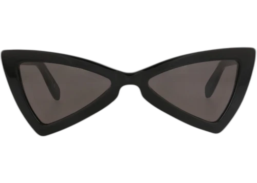 Saint Laurent Cat Eye Frame Recycled Acetate Sunglasses SL207JERRY-30002309-005 Black Black Black