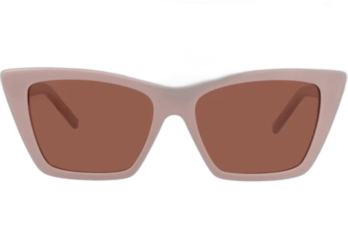 Saint Laurent Cat Eye Frame Recycled Acetate Sunglasses SL276MICA-30006557-058 Pink Pink Brown