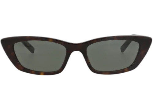 Saint Laurent Cat Eye Frame Recycled Acetate Sunglasses SL277-30006536-010 Havana Havana Grey