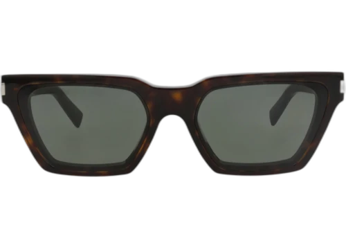 Saint Laurent Cat Eye Frame Recycled Acetate Sunglasses SL633CALIS-30014743-002 Havana Havana Grey