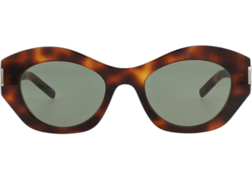 Saint Laurent Cat Eye Frame Recycled Acetate Sunglasses SL639-30014750-003 Havana Havana Green