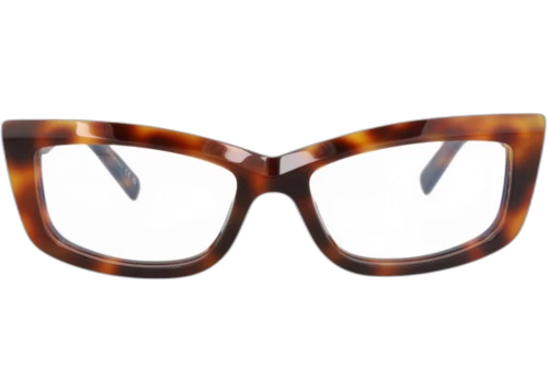 Saint Laurent Photochromic Cat Eye Frame Recycled Acetate Optical Frames SL658OPT-30015819-002 Havana Havana Transparent