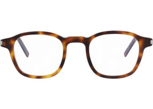 Saint Laurent Photochromic Round Frame Acetate Optical Frames SL549SLIMO-30013712-002 Havana Havana Transparent