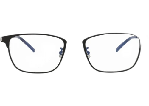 Saint Laurent Photochromic Square Frame Metal Optical Frames SL585-30014120-002 Black Silver Transparent
