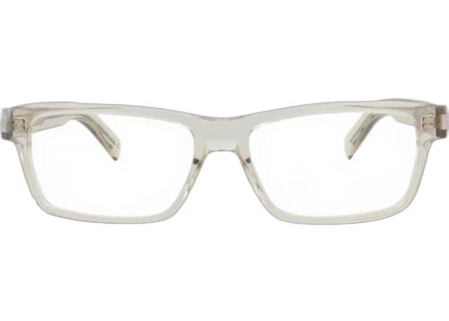 Saint Laurent Photochromic Square Frame Recycled Acetate Optical Frames SL622-30014651-003 Beige Beige Transparent