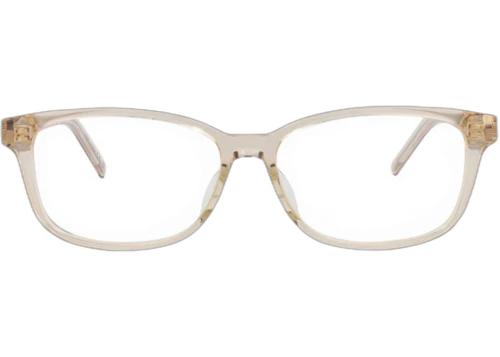 Saint Laurent Photochromic Square Frame Recycled Acetate Optical Frames SLM109F-30013734-003 NUDE NUDE TRANSPARENT