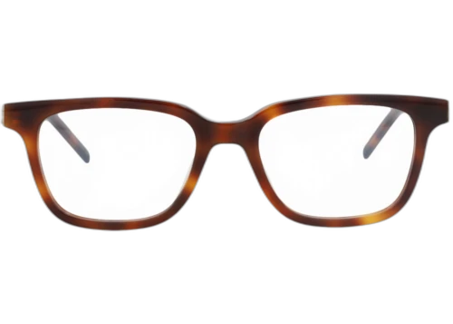 Saint Laurent Photochromic Square Frame Recycled Acetate Optical Frames SLM110-30013739-002 Havana Havana Transparent