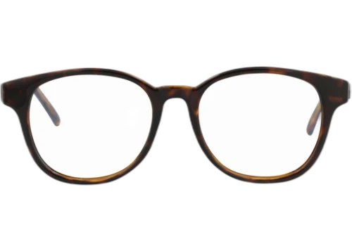Saint Laurent Round Frame Injection Optical Frames SL399-30009347-002 Havana Havana Transparent