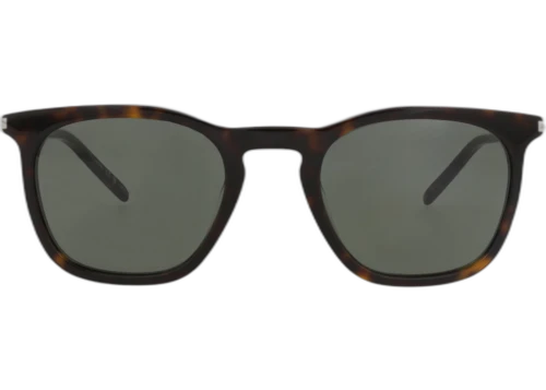 Saint Laurent Round Frame Recycled Acetate Sunglasses SL623-30014637-002 Havana Havana Grey