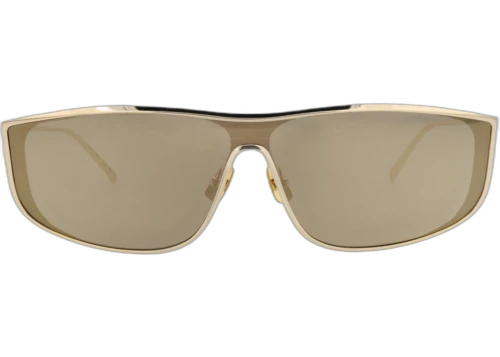 Saint Laurent Shield Frame Metal Sunglasses SL605LUNA-30014382-004 Gold Gold Bronze