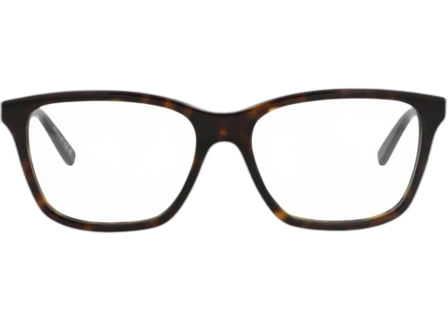 Saint Laurent Square Frame Acetate Optical Frames SL482-30011684-002 Havana Havana Transparent