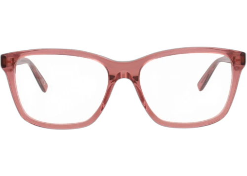 Saint Laurent Square Frame Acetate Optical Frames SL482-30011684-004 Pink Pink Transparent