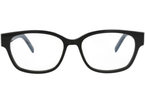 Saint Laurent Square Frame Acetate Optical Frames SLM35-30006192-002 Black Black Transparent