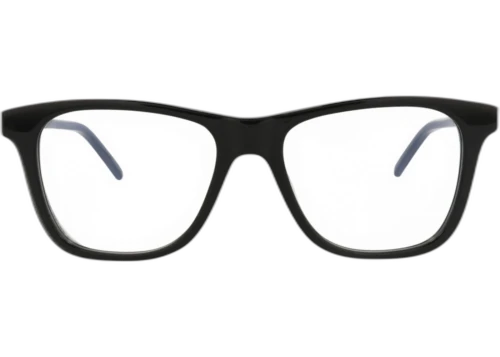 Saint Laurent Square Frame Acetate Optical Frames SLM83-30010742-001 Black Silver Transparent