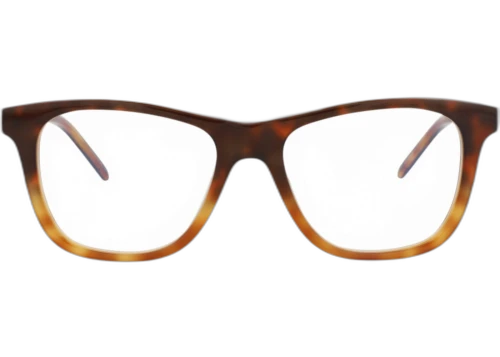 Saint Laurent Square Frame Acetate Optical Frames SLM83-30010742-003 Havana Gold Transparent