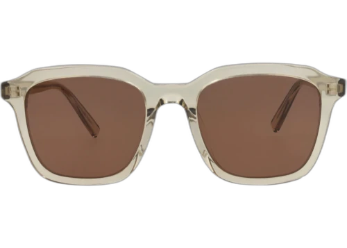 Saint Laurent Square Frame Acetate Sunglasses SL457-30011253-004 Yellow Yellow Brown