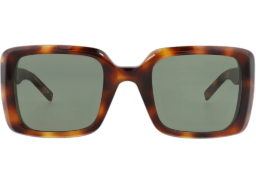Saint Laurent Square Frame Acetate Sunglasses SL497-30011872-002 Havana Havana Green