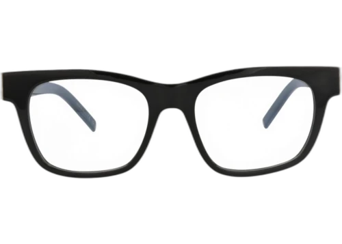 Saint Laurent Square Frame Recycled Acetate Optical Frames SLM118-30014126-001 Black Black Transparent
