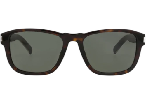 Saint Laurent Square Frame Recycled Acetate Sunglasses SL710-30015795-002 Havana Crystal Grey