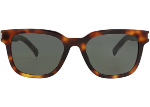 Saint Laurent Square Frame Recycled Acetate Sunglasses SL711-30015811-003 Havana Crystal Grey