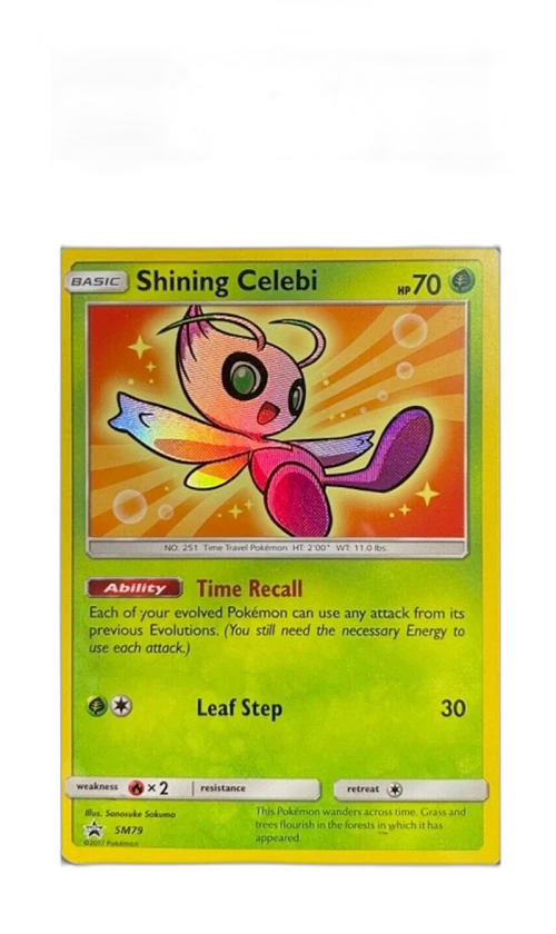 Shining Celebi 2017 Pokemon TCG Sun & Moon Black Star Promo #SM79 (PSA or BGS Graded)