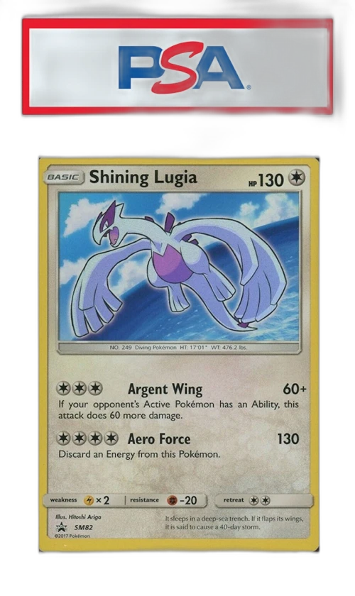 Shining Lugia 2017 Pokemon TCG Sun & Moon Black Star Promo #SM82 (PSA or BGS Graded)