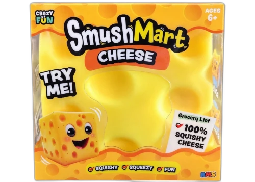Smush Mart Cheese Squishy Fidget Toy