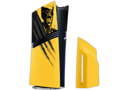 Sony PlayStation 5 Pro Console Cover Marvel's Wolverine Limited Edition CFI-ZCS3GZJ Battle Yellow