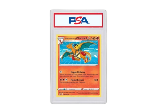 Special Delivery Charizard-Holo 2022 Pokémon Sword & Shield Pokemon Center United Kingdom Promo SWSH#075 (PSA or BGS Graded)