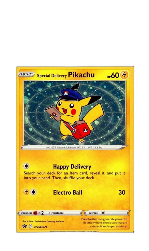 Special Delivery Pikachu 2020 Pokemon TCG Sword & Shield Store Opening Promos (PSA or BGS Graded)