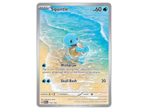 Squirtle 2023 Pokémon Scarlet & Violet 151 Special Illustration Rare 151/170 Ungraded