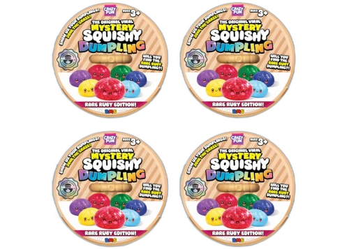 Squishy Bun Dumpling Rare Ruby Edition Blind Box 4x Lot