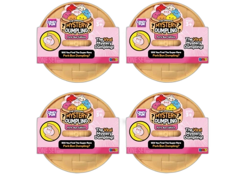 Squishy Bun The Original Mystery Dumpling Pork Bun Edition Blind Box 4x Lot