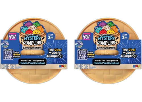Squishy Bun The Original Viral Msytery Dumpling - Metallic Pearl Dumpling Blind Box 2x Lot