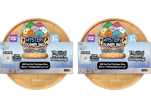 Squishy Bun The Original Viral Msytery Dumpling - Silver Ribbon Edition Blind Box 2x Lot